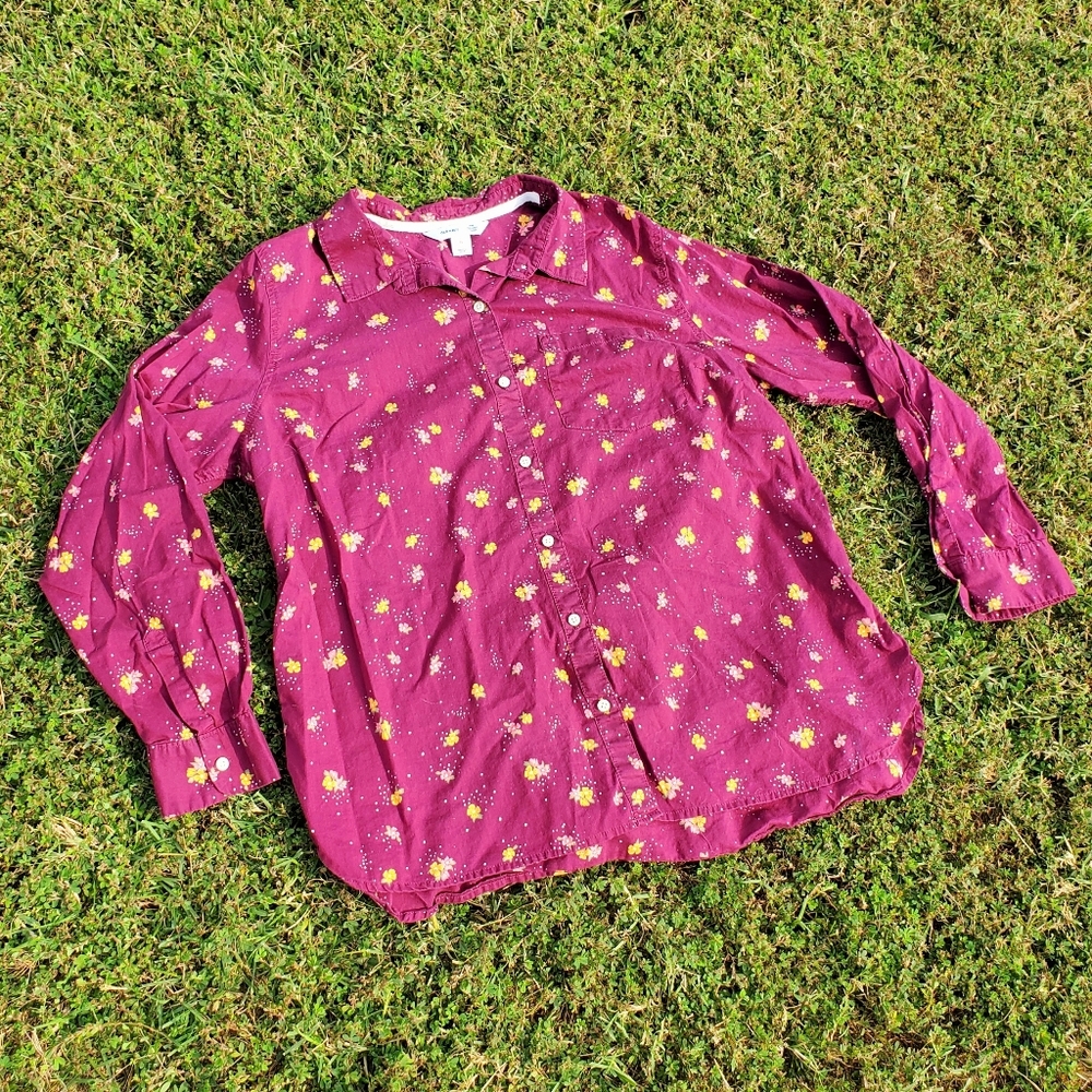 Old Navy Long Sleeve Button Down EUC